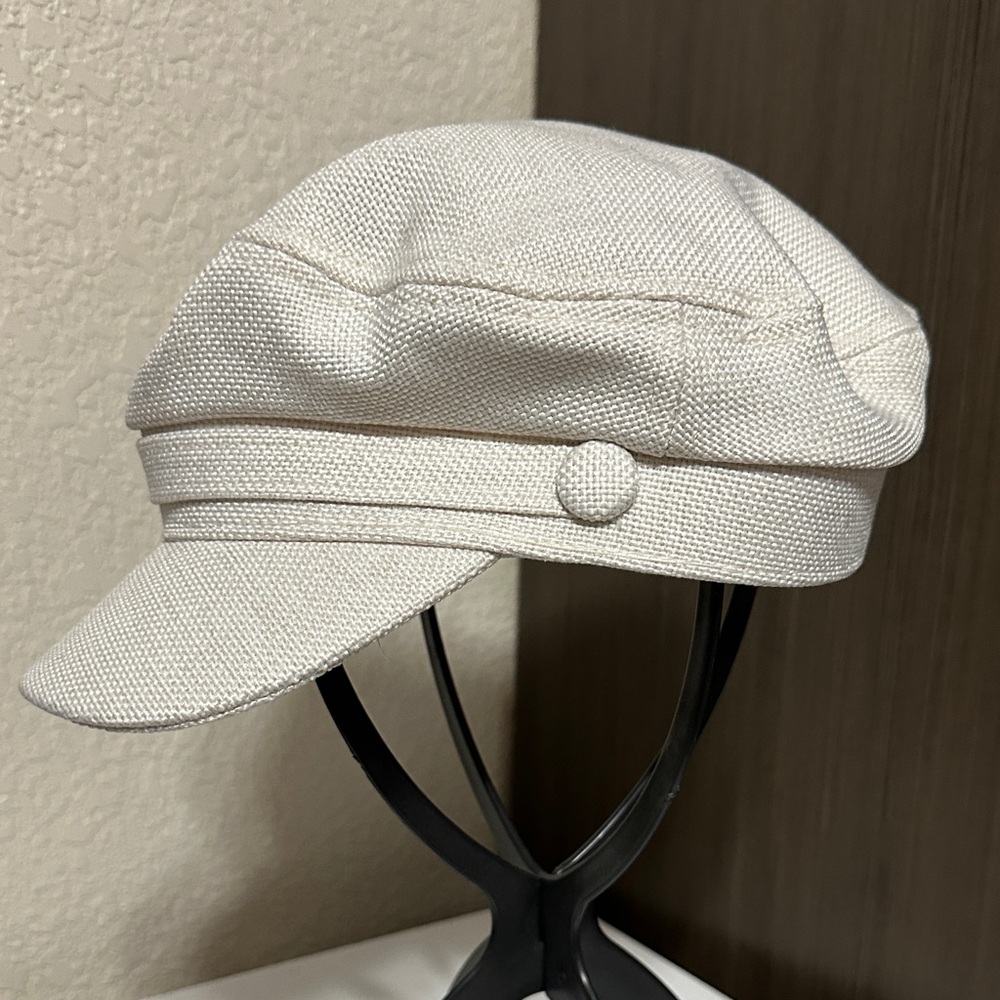 Classic Cream Baker Boy Cap - Women's Fashion Hat
